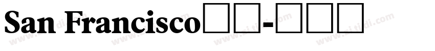 San Francisco字体字体转换